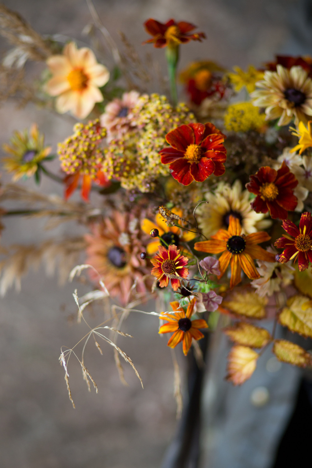 An autumnal arrangement with rudbeckias by Simply By Arrangement